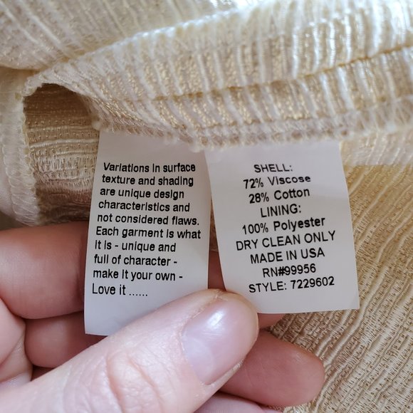 Shoshanna Gold Jacquard Melody Dress Size 6 - Picture 15 of 16